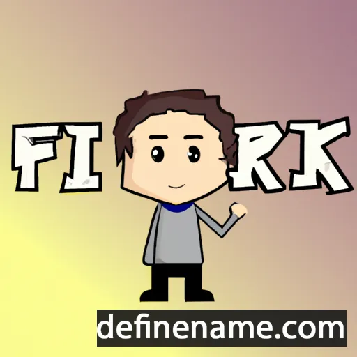 cartoon of the name Fikri