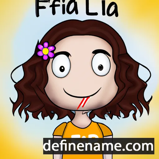 cartoon of the name Filipa