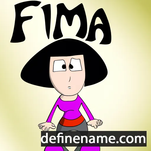 cartoon of the name Fima