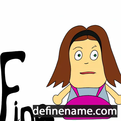 cartoon of the name Fina