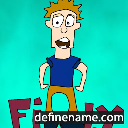 cartoon of the name Finlay