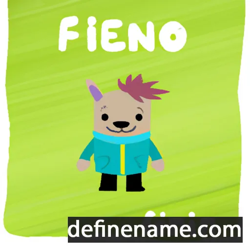 cartoon of the name Finnén