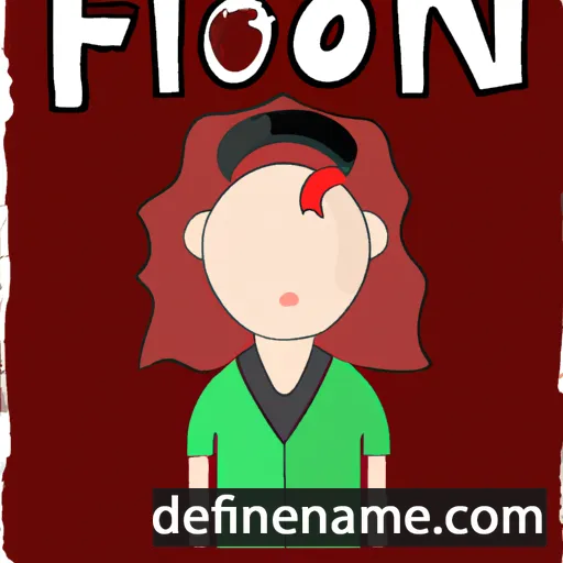 cartoon of the name Fion