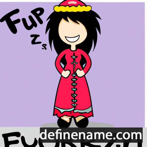 cartoon of the name Firuzeh