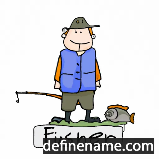 cartoon of the name Fisher