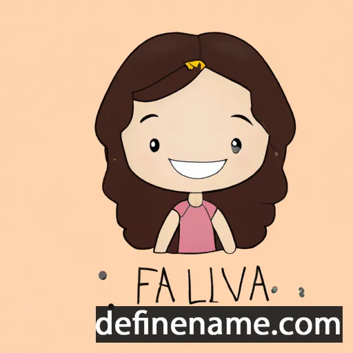 Flávia cartoon