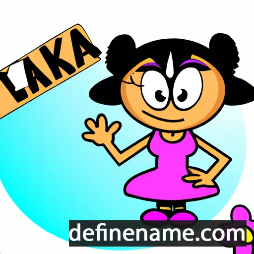 cartoon of the name Flaka