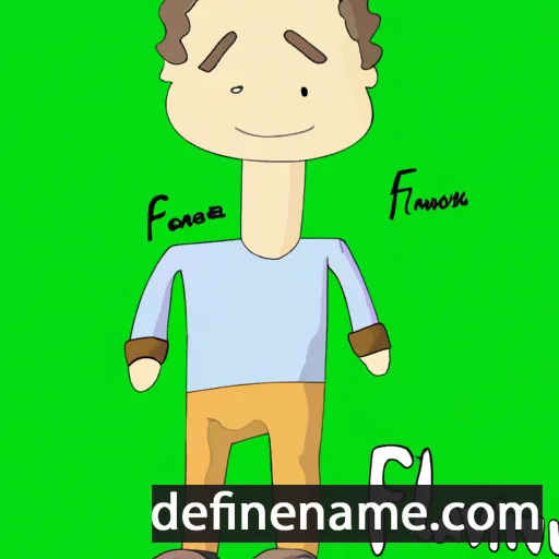 cartoon of the name Flaviano