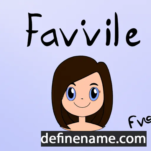 cartoon of the name Flavie