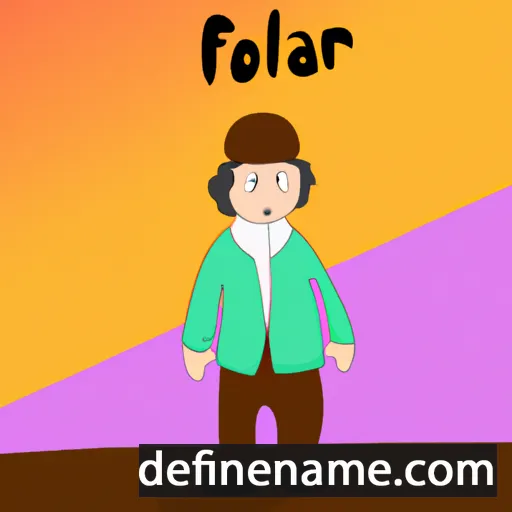 cartoon of the name Flórián