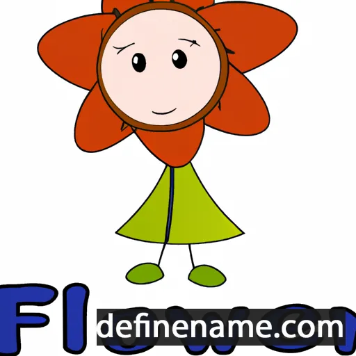 cartoon of the name Flower