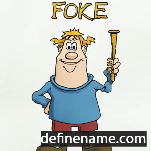 cartoon of the name Folke