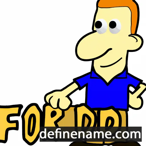 cartoon of the name Ford