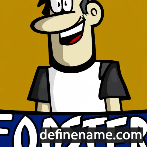 cartoon of the name Foster