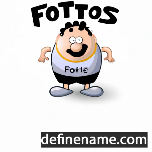 cartoon of the name Fotios