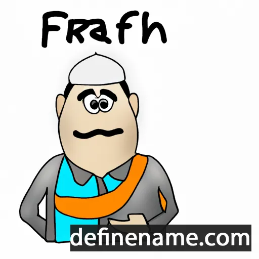 cartoon of the name Frahat