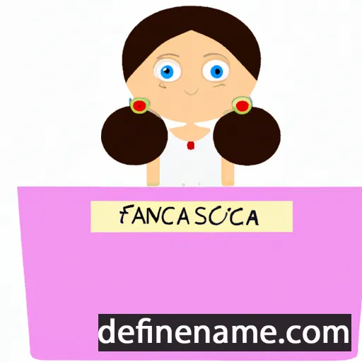 cartoon of the name Francesca