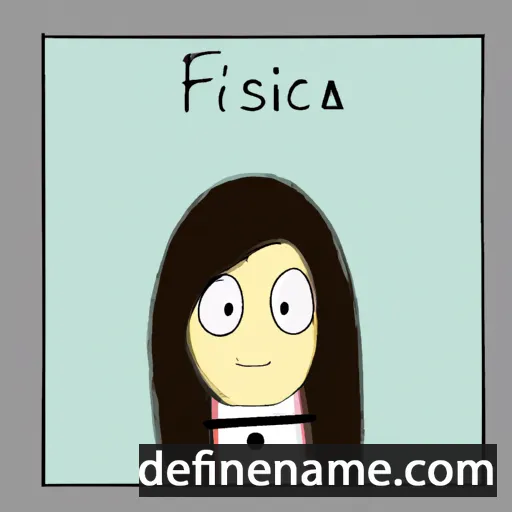 cartoon of the name Francesca Pia