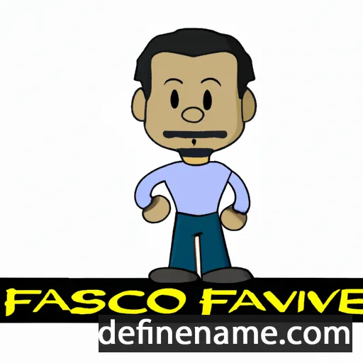 cartoon of the name Francisco Javier