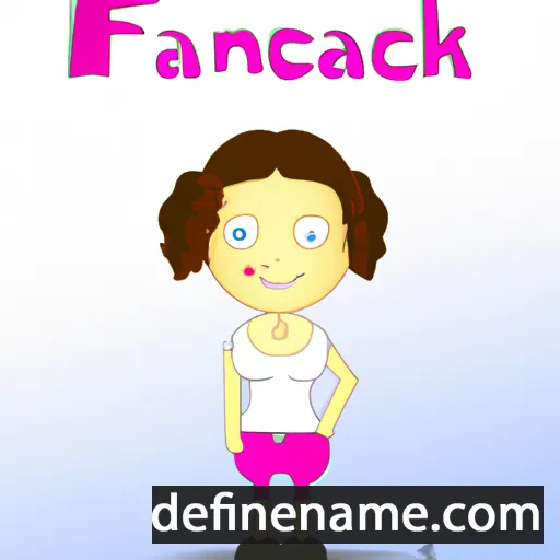 cartoon of the name Francka