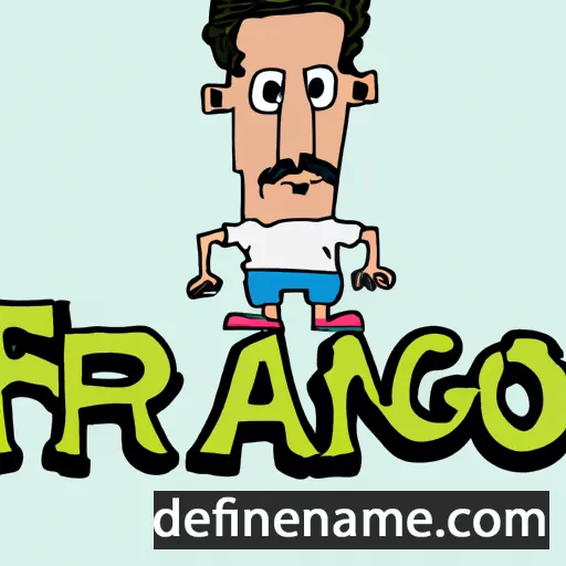 cartoon of the name Franjo