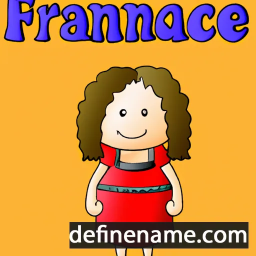 cartoon of the name Frannie