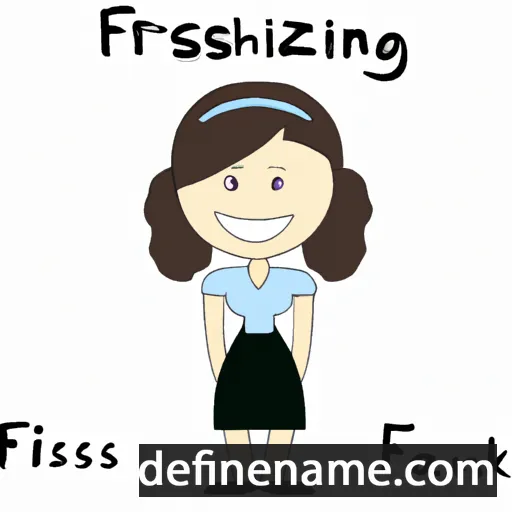 cartoon of the name Franziska