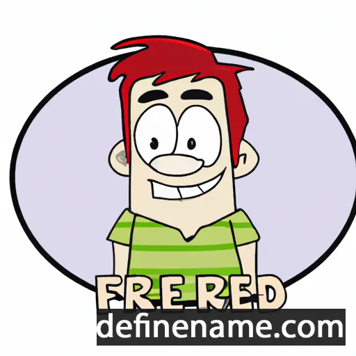 cartoon of the name Fred