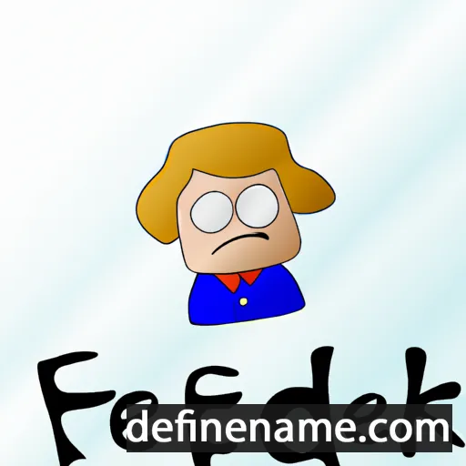 cartoon of the name Frederikke