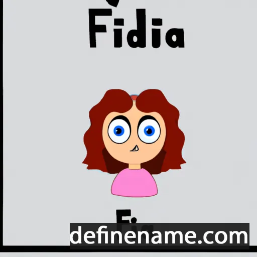 cartoon of the name Fríða