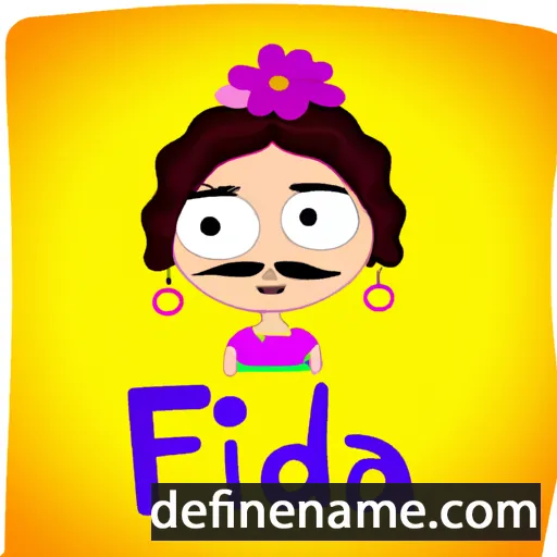 Frida cartoon