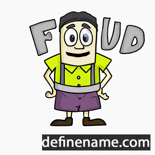 cartoon of the name Friduric