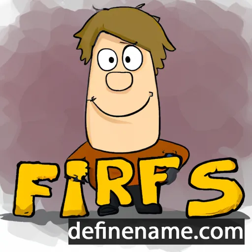 cartoon of the name Frits