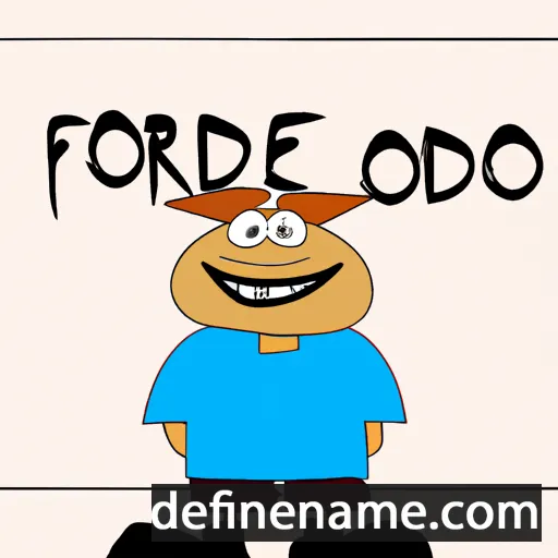 cartoon of the name Frode