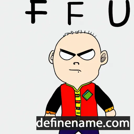 cartoon of the name Fu