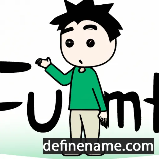 cartoon of the name Fumihito