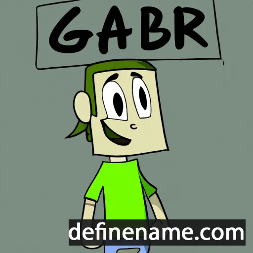 cartoon of the name Gábor