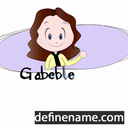 cartoon of the name Gabriëlle