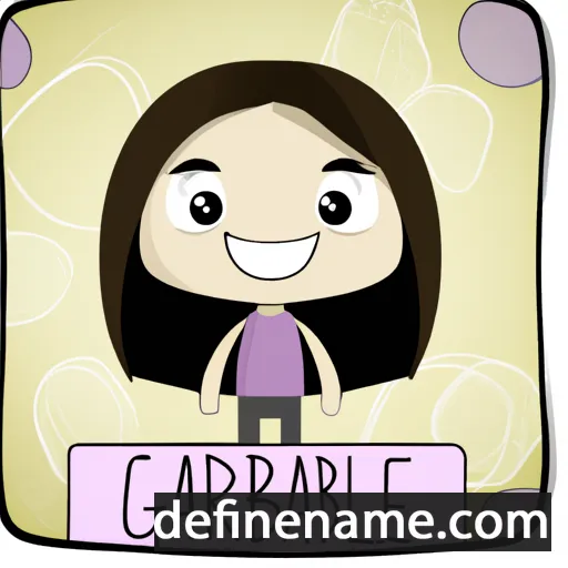 cartoon of the name Gabriela