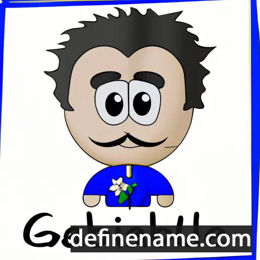 cartoon of the name Gabriele