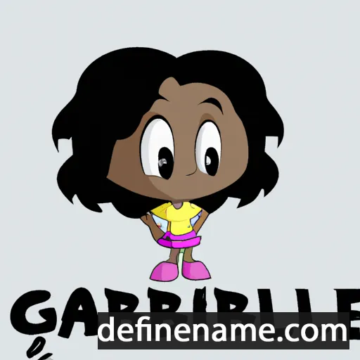 Gabrielle cartoon