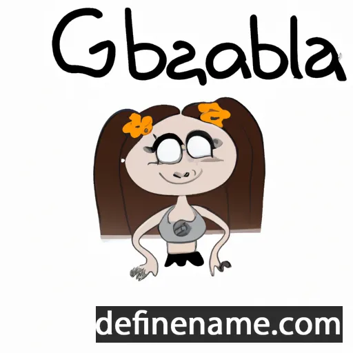 cartoon of the name Gabrijela