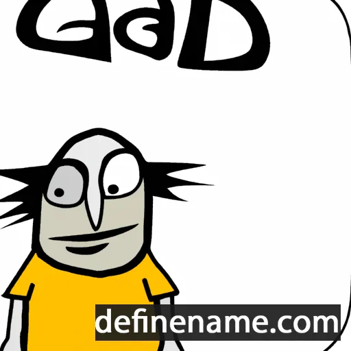 cartoon of the name Gad