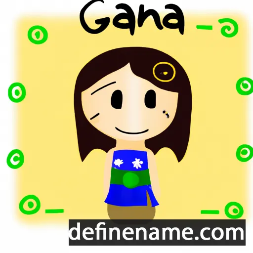 cartoon of the name Gaiana