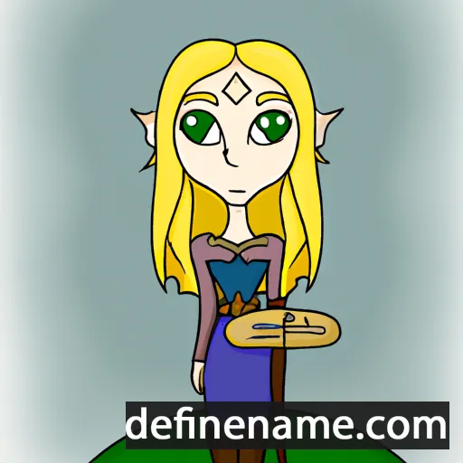 cartoon of the name Galadriel