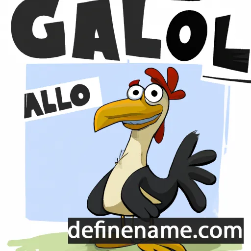 cartoon of the name Gallo