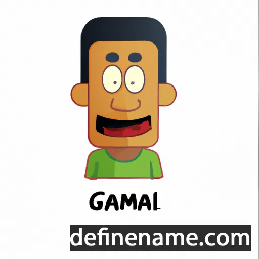 cartoon of the name Gamal