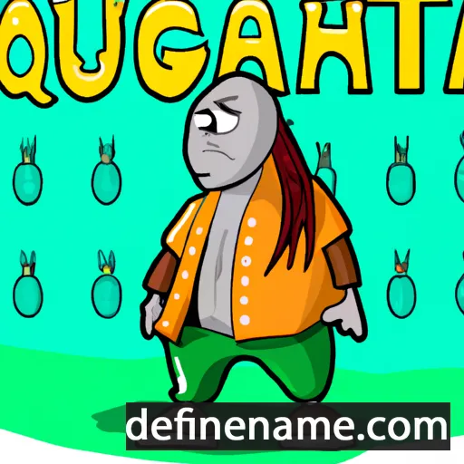 cartoon of the name Gantulga