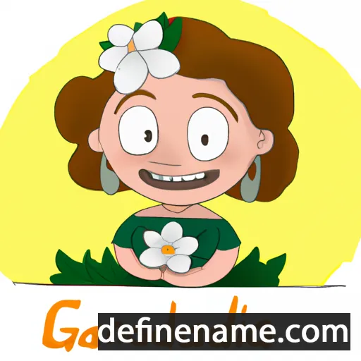 cartoon of the name Gardenia