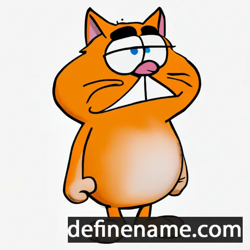 cartoon of the name Garfield